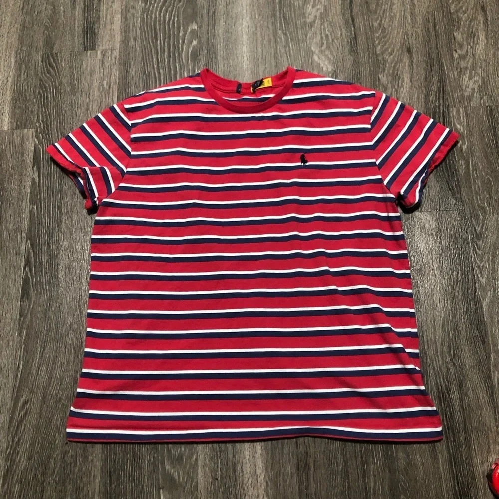 Polo Ralph Lauren Striped Short-Sleeve T-Shirt- Mens Large
